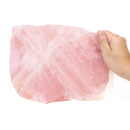 Rose Quartz Polished Slab Plate S910 6 Rose Quartz Polished Slab Plate S910 | Himalayan Salt Factory
