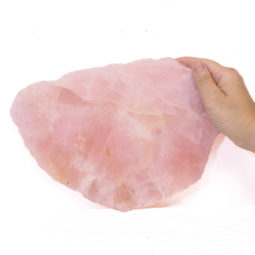 Rose Quartz Polished Slab Plate S912 6 Rose Quartz Polished Slab Plate S912 | Himalayan Salt Factory