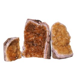 1.83kg Citrine Crystal Geode Specimen Set 3 Pieces N394 7 Citrine Crystal Geode Specimen Set 3 Pieces N394 | Himalayan Salt Factory