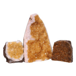 2.14kg Citrine Crystal Geode Specimen Set 3 Pieces N395 7 Citrine Crystal Geode Specimen Set 3 Pieces N395 | Himalayan Salt Factory