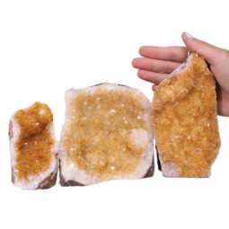 2.02kg Citrine Crystal Geode Specimen Set 3 Pieces N396 6 Citrine Crystal Geode Specimen Set 3 Pieces N396 | Himalayan Salt Factory