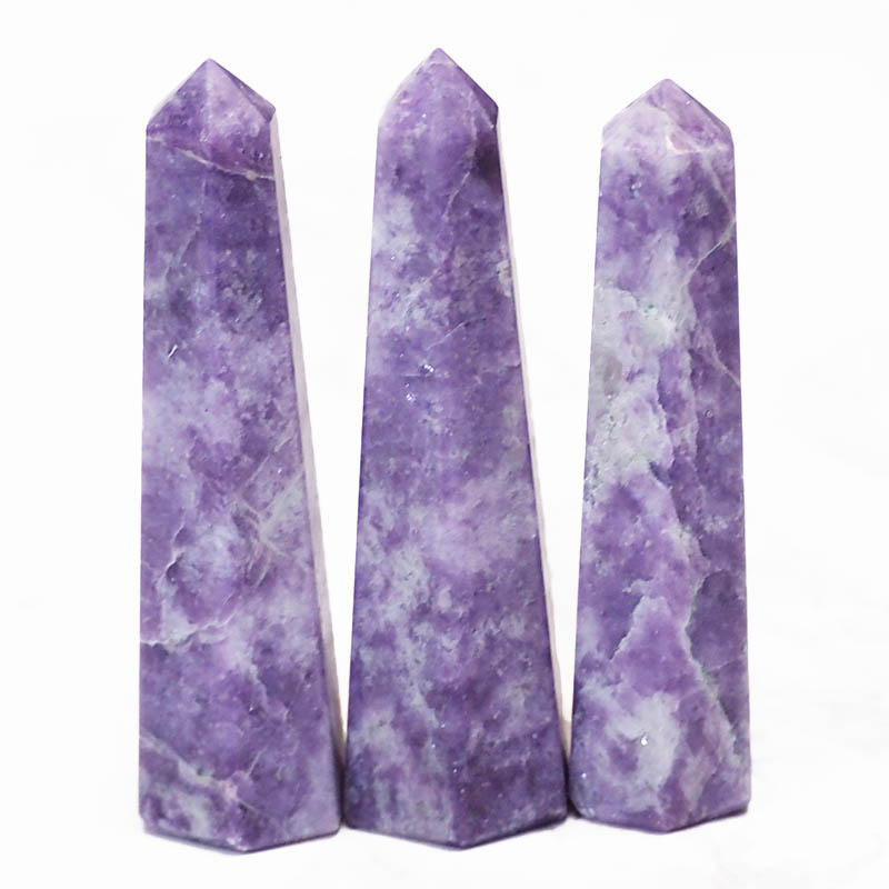 Lepidolite Terminated Point Set 3 3 Lepidolite Terminated Point Set 3 | Himalayan Salt Factory