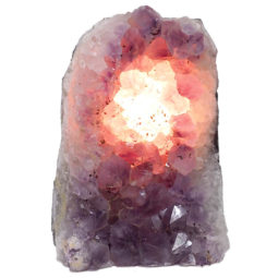 Natural Amethyst Crystal Lamp DN34 | Himalayan Salt Factory