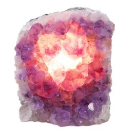 2.94kg Natural Amethyst Crystal Lamp DS766 6 Natural Amethyst Crystal Lamp DS766 | Himalayan Salt Factory