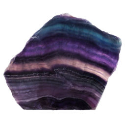 Natural Rainbow Fluorite Polished Slab Plate S953 | Himalayan Salt Factory