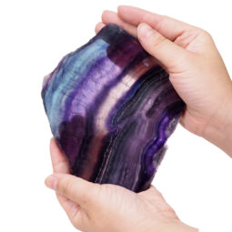Natural Rainbow Fluorite Polished Slab Plate S953 | Himalayan Salt Factory