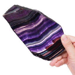 Natural Rainbow Fluorite Polished Slab Plate S957 | Himalayan Salt Factory