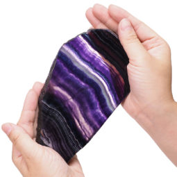 Natural Rainbow Fluorite Polished Slab Plate S957 | Himalayan Salt Factory