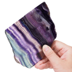 Natural Rainbow Fluorite Polished Slab Plate S958