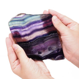 Natural Rainbow Fluorite Polished Slab Plate S958 | Himalayan Salt Factory
