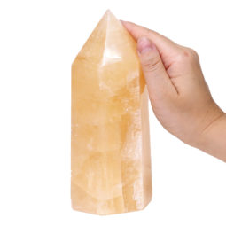 Orange Calcite Terminated Point DS740 5 Orange Calcite Terminated Point DS740 | Himalayan Salt Factory