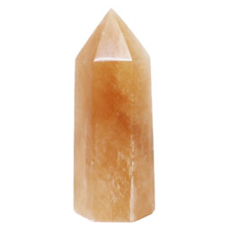 Orange Calcite Terminated Point DS741 | Himalayan Salt Factory