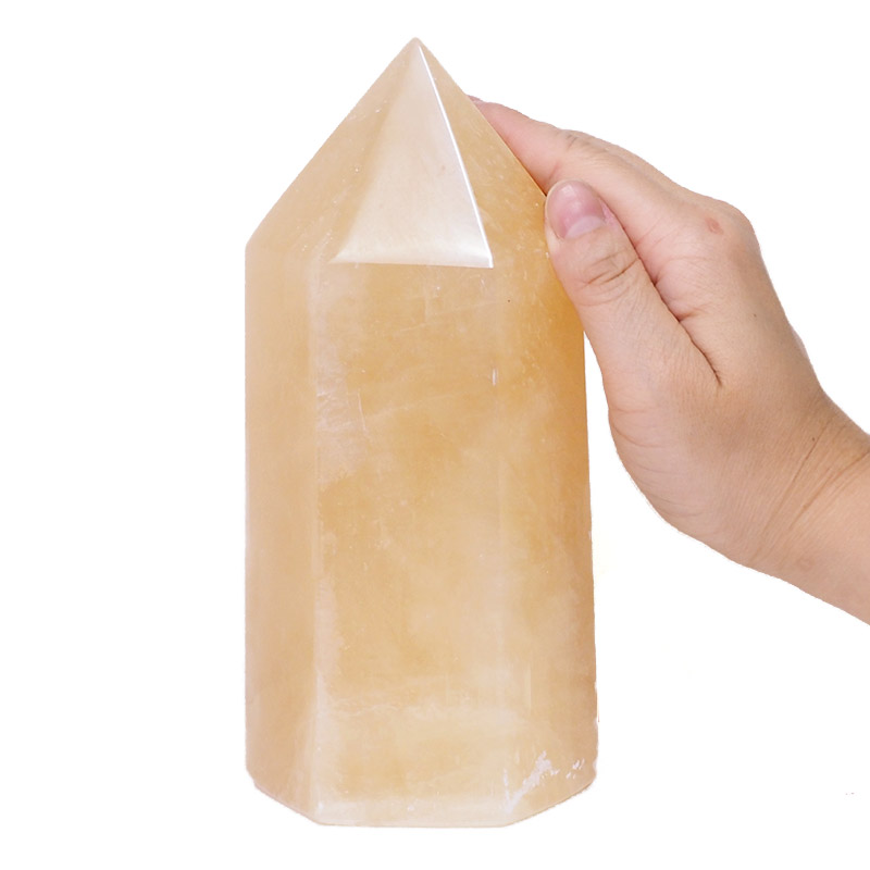 Orange Calcite Terminated Point DS746 4 Orange Calcite Terminated Point DS746 | Himalayan Salt Factory