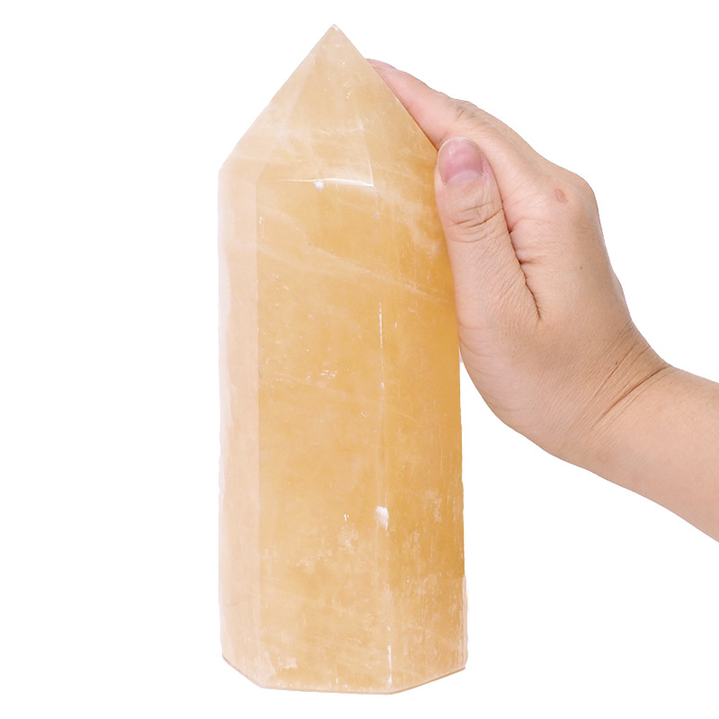 Orange Calcite Terminated Point DS747 4 Orange Calcite Terminated Point DS747 | Himalayan Salt Factory