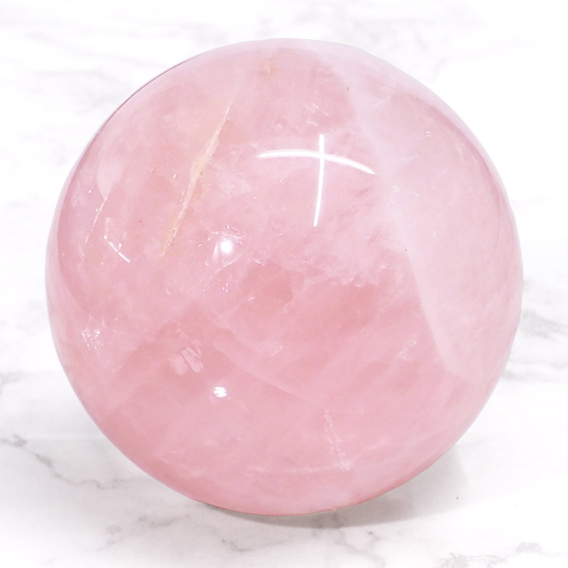 Rose Quartz Sphere DS759 5 Rose Quartz Sphere DS759 | Himalayan Salt Factory