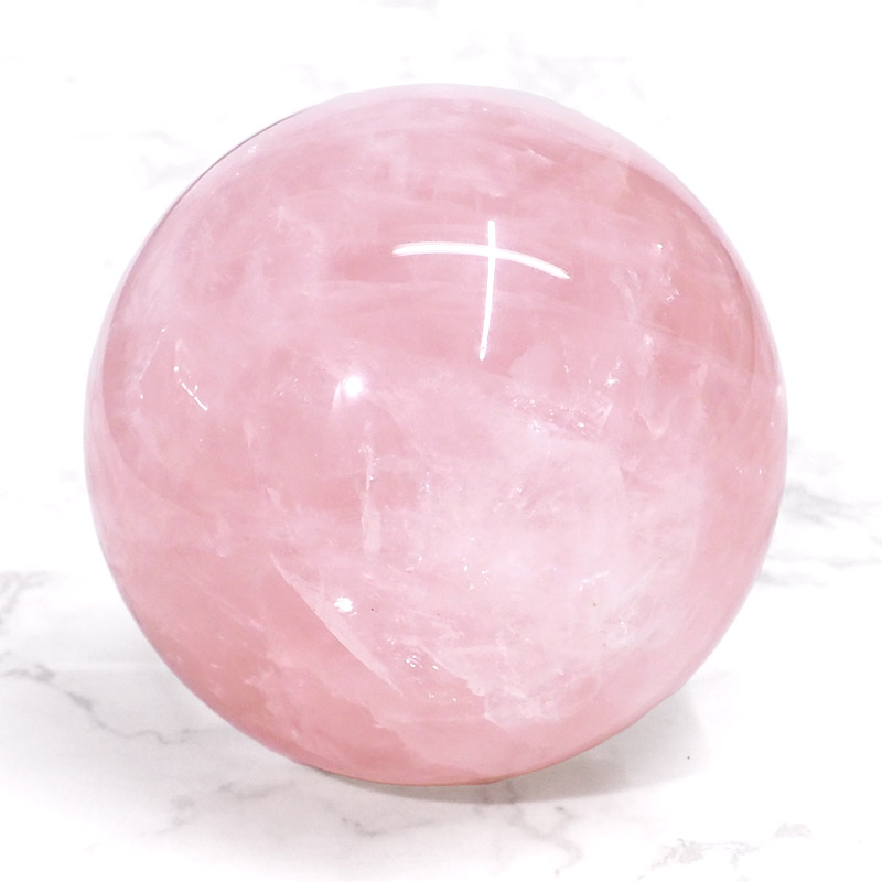 Rose Quartz Sphere DS759 3 Rose Quartz Sphere DS759 | Himalayan Salt Factory