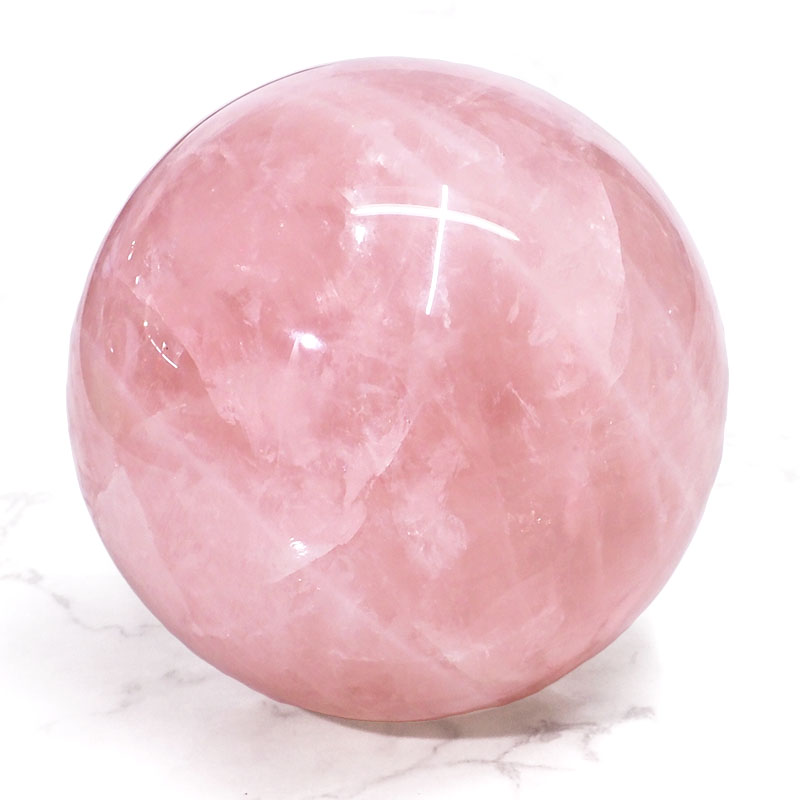 Rose Quartz Sphere DS760 3 Rose Quartz Sphere DS760 | Himalayan Salt Factory