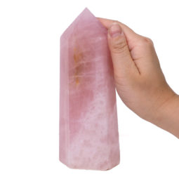 Rose Quartz Terminated Point DS732 5 Rose Quartz Terminated Point - Large DS732 | Himalayan Salt Factory