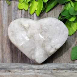 Clear Quartz Druze Heart DS788 |
