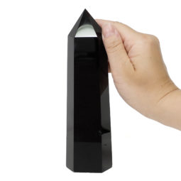 Large Obsidian Terminated Point DS798 | Himalayan Salt Factory