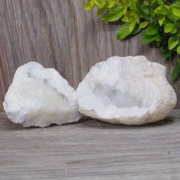 Natural Calcite Geode Pair Set N406 | Himalayan Salt Factory