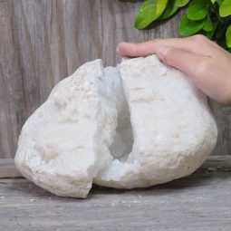 Natural Calcite Geode Pair Set N406 | Himalayan Salt Factory