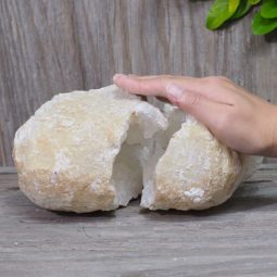 Natural Calcite Geode Pair Set N408 | Himalayan Salt Factory