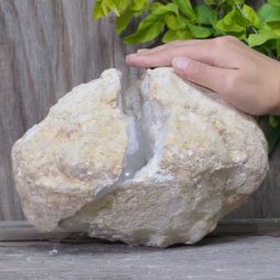 Natural Calcite Geode Pair Set N410 | Himalayan Salt Factory