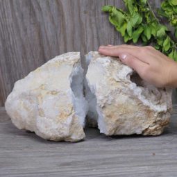 Natural Calcite Geode Pair Set N411 | Himalayan Salt Factory