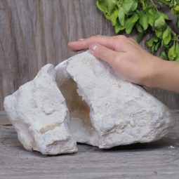 Natural Calcite Geode Pair Set N412 | Himalayan Salt Factory