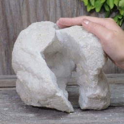 Natural Calcite Geode Pair Set N414 | Himalayan Salt Factory