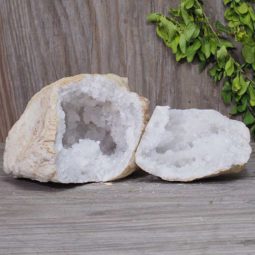 Natural Calcite Geode Pair Set N416 | Himalayan Salt Factory