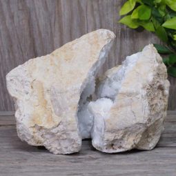 Natural Calcite Geode Pair Set N417 | Himalayan Salt Factory