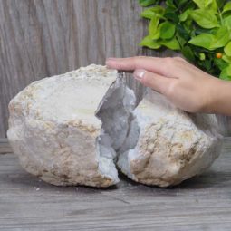 Natural Calcite Geode Pair Set N423 | Himalayan Salt Factory