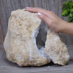 Natural Calcite Geode Pair Set N430 | Himalayan Salt Factory