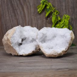 Natural Calcite Geode Pair Set S966 | Himalayan Salt Factory