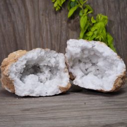 Natural Calcite Geode Pair Set S968 | Himalayan Salt Factory