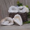 Natural Calcite Geode Pair – 2 Small Geodes Set N438 | Himalayan Salt Factory