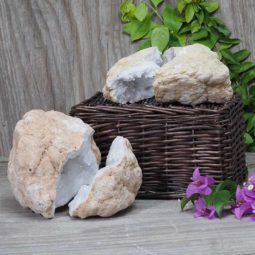 Natural Calcite Geode Pair – 2 Small Geodes Set N455 | Himalayan Salt Factory