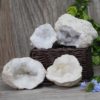 Natural Calcite Geode Pair – 2 Small Geodes Set N463 | Himalayan Salt Factory