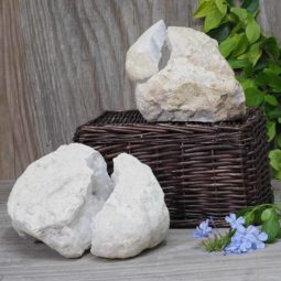 Natural Calcite Geode Pair – 2 Small Geodes Set N465 | Himalayan Salt Factory