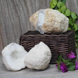 Natural Calcite Geode Pair - 2 Small Geodes Set N470 7 Natural Calcite Geode Pair – 2 Small Geodes Set N470 | Himalayan Salt Factory