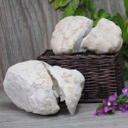 Natural Calcite Geode Pair – 2 Small Geodes Set N476 | Himalayan Salt Factory