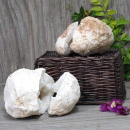 Natural Calcite Geode Pair – 2 Small Geodes Set N493 | Himalayan Salt Factory