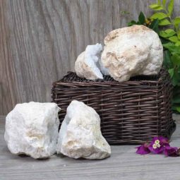 Natural Calcite Geode Pair - 2 Small Geodes Set N496 7 Natural Calcite Geode Pair – 2 Small Geodes Set N496 | Himalayan Salt Factory