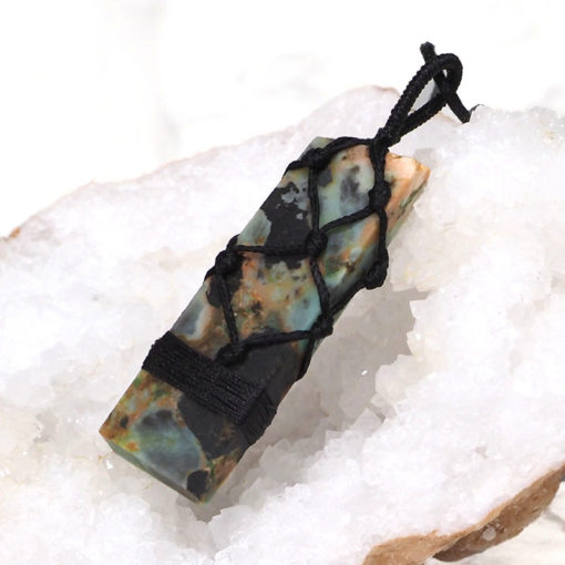 Natural Chrysocolla Netted Necklace N004 | Himalayan Salt Factory