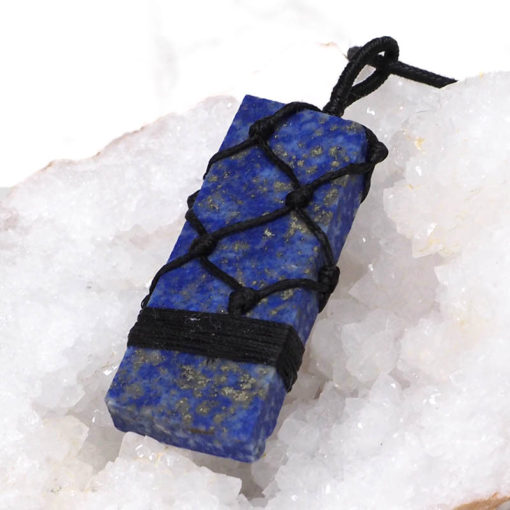 Natural Lapis Lazuli Netted Necklace N003 | Himalayan Salt Factory