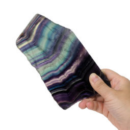Natural Rainbow Fluorite Polished Slab Plate DS795 | Himalayan Salt Factory
