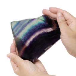Natural Rainbow Fluorite Polished Slab Plate DS804 | Himalayan Salt Factory