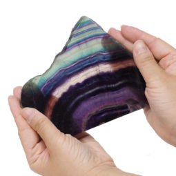 Natural Rainbow Fluorite Polished Slab Plate DS805 | Himalayan Salt Factory